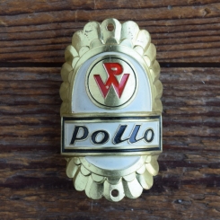 Steuerkopfschild POLLO, 50er Jahre, Originalschild aus Sammlungsbestand 