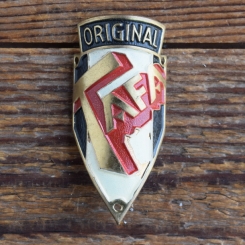 Steuerkopfschild TAFA, 50er Jahre, Originalschild aus Sammlungsbestand 