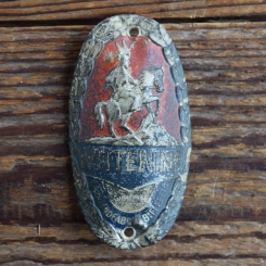 Steuerkopfschild WITTEKIND, 50er Jahre, Originalschild aus Sammlungsbestand 