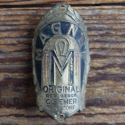 Steuerkopfschild MAGNET, 50er Jahre, Originalschild aus Sammlungsbestand 