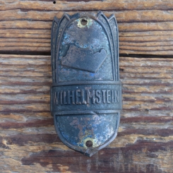Steuerkopfschild WILHELMSTEIN, 50er Jahre, Originalschild aus Sammlungsbestand 