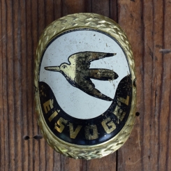 Steuerkopfschild EISVOGEL, 50er Jahre, Originalschild aus Sammlungsbestand 