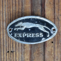 Steuerkopfschild EXPRESS, 50er Jahre, Originalschild aus Sammlungsbestand 