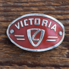 Steuerkopfschild  VICTORIA, 50er Jahre, Originalschild aus Sammlungsbestand 