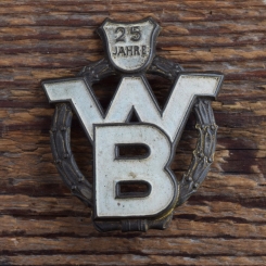 Schutzblechwappen für hinten WILHELM BERDING, 50er Jahre, Originalwappen aus Sammlungsbestand    