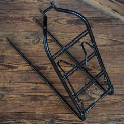 Gepäckträger, orig. 50er Jahre,gebraucht mit Gebrauchsspuren s. Bilder, Breite 14cm, Höhe c.a. 36,5cm 