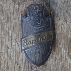 Steuerkopfschild BARANDO, 50er Jahre, Originalschild aus Sammlungsbestand 