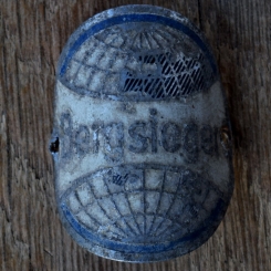 Steuerkopfschild BERGSIEGER, 50er Jahre, Originalschild aus Sammlungsbestand 