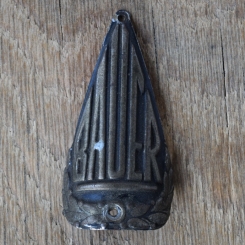 Steuerkopfschild BAUER, 50er Jahre, Originalschild aus Sammlungsbestand 