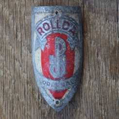 Steuerkopfschild ROLLDA, 50er Jahre, Originalschild aus Sammlungsbestand 