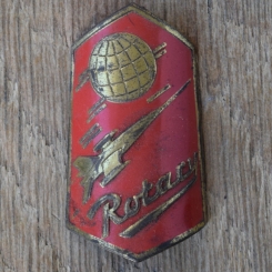 Steuerkopfschild ROTARY, 50er Jahre, Originalschild aus Sammlungsbestand 