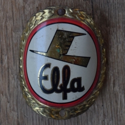 Steuerkopfschild ELFA, 50er Jahre, Originalschild aus Sammlungsbestand 
