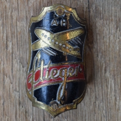 Steuerkopfschild FLIEGER, 50er Jahre, Originalschild aus Sammlungsbestand 