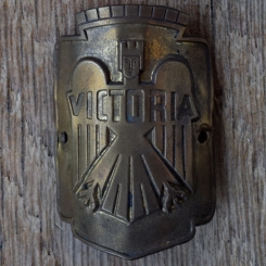 Steuerkopfschild VICTORIA, 50er Jahre, Originalschild aus Sammlungsbestand 