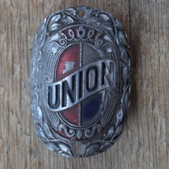 Steuerkopfschild UNION, 50er Jahre, Originalschild aus Sammlungsbestand 