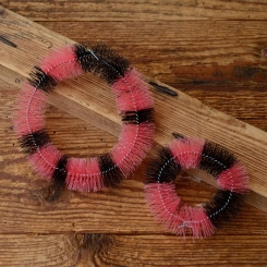 Nabenputzringe,  1 Satz, rot-schwarz, Nylon-Ausführung für Fahrradnaben 