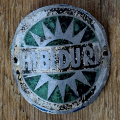 Steuerkopfschild HI.BI.DU.RI, 50er Jahre, Originalschild aus Sammlungsbestand 