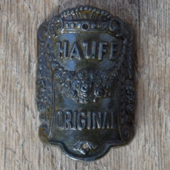 Steuerkopfschild HAUFE, 30er Jahre, Originalschild aus Sammlungsbestand 
