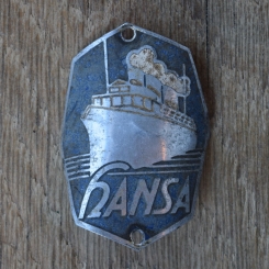 Steuerkopfschild HANSA, 50er Jahre, Originalschild aus Sammlungsbestand 