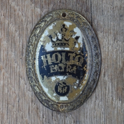 Steuerkopfschild HOLTO EXTRA, 50er Jahre, Originalschild aus Sammlungsbestand 