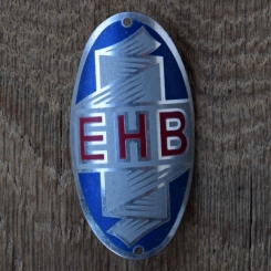 Steuerkopfschild EHB, 50er Jahre, Originalschild aus Sammlungsbestand 