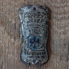 Steuerkopfschild EXPRESS WERKE, 50er Jahre, Originalschild aus Sammlungsbestand 