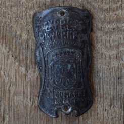 Steuerkopfschild EXPRESS WERKE, 50er Jahre, Originalschild aus Sammlungsbestand 