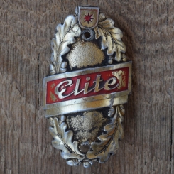 Steuerkopfschild ELITE, 50er Jahre, Originalschild aus Sammlungsbestand 