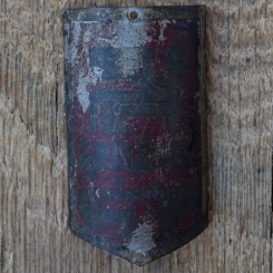 Steuerkopfschild GRITZNER, 50er Jahre, Originalschild aus Sammlungsbestand 