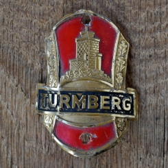 Steuerkopfschild TURMBERG, 50er Jahre, Originalschild aus Sammlungsbestand 