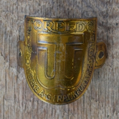 Steuerkopfschild TORPEDO, 30er Jahre, Originalschild aus Sammlungsbestand 