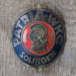 Steuerkopfschild PATRIA WKC, 50er Jahre, Originalschild aus Sammlungsbestand 