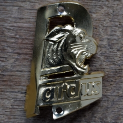 Steuerkopfschild PARDUS, 50er Jahre, Originalschild aus Sammlungsbestand 