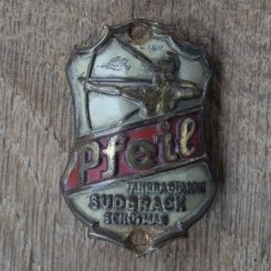 Steuerkopfschild PFEIL, 50er Jahre, Originalschild aus Sammlungsbestand 