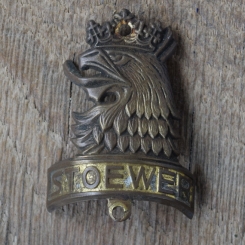 Steuerkopfschild STOEWER, 50er Jahre, Originalschild aus Sammlungsbestand 