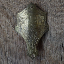 Steuerkopfschild STURM, 30er Jahre, Originalschild aus Sammlungsbestand 