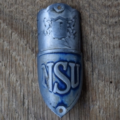 Steuerkopfschild NSU, 40er Jahre, Originalschild aus Sammlungsbestand 