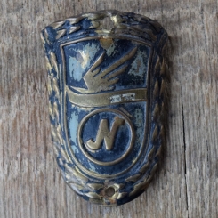 Steuerkopfschild NECKERMANN, 50er Jahre, Originalschild aus Sammlungsbestand 