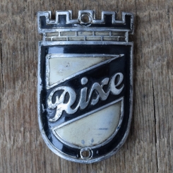 Steuerkopfschild RIXE, 50er Jahre, Originalschild aus Sammlungsbestand 