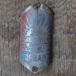 Steuerkopfschild GOLD-SIEG, 50er Jahre, Originalschild aus Sammlungsbestand 