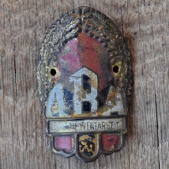 Steuerkopfschild ARA, 50er Jahre, Originalschild aus Sammlungsbestand 