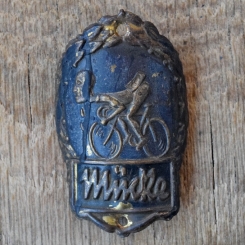 Steuerkopfschild MÜCKE, 50er Jahre, Originalschild aus Sammlungsbestand 