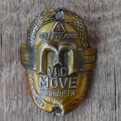 Steuerkopfschild MÖWE, 50er Jahre, Originalschild aus Sammlungsbestand 