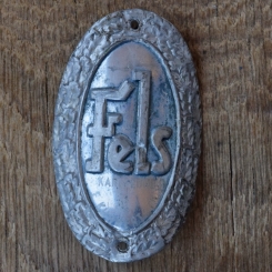 Steuerkopfschild FELS, 50er Jahre, Originalschild aus Sammlungsbestand 