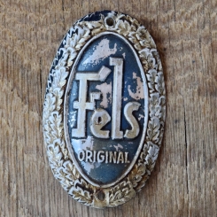 Steuerkopfschild FELS, 50er Jahre, Originalschild aus Sammlungsbestand 