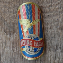 Steuerkopfschild FLYING EAGLE, 60er Jahre, Originalschild aus Sammlungsbestand 