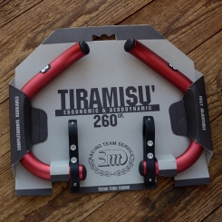 Lenker Hörnchen "bar ends" 3ttt - TIRAMISU, rot , Ergonomic & Aerodynamic, NOS, 260 g. 