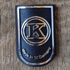 Steuerkopfschild K, 70er Jahre, Originalschild aus Sammlungsbestand 