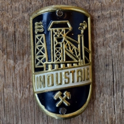 Steuerkopfschild INDUSTRIE, 50er Jahre, Originalschild aus Sammlungsbestand 