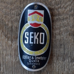 Steuerkopfschild SEKO, 50er Jahre, Originalschild aus Sammlungsbestand 
